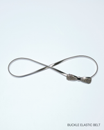 SILVER ELASTIC BELT