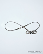 SILVER ELASTIC BELT