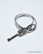 SILVER ELASTIC BELT
