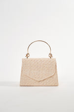 STRAW EVENING BAG