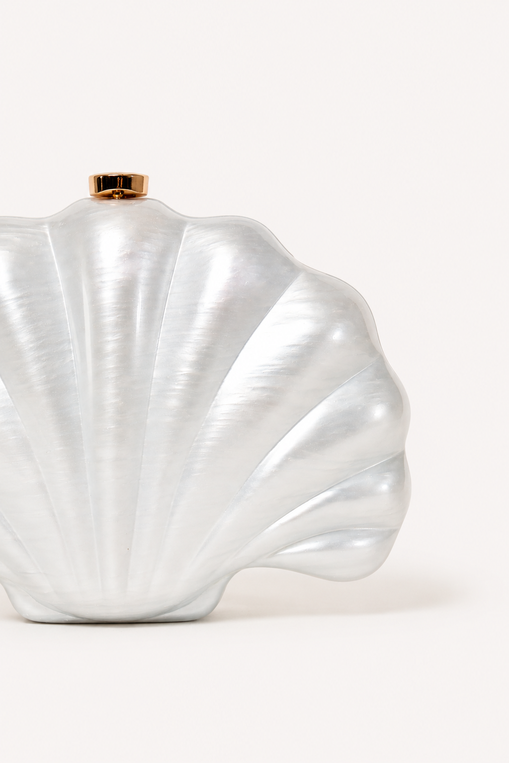 SEASHELL ACRYLIC CLUTCH BAG