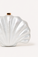 SEASHELL ACRYLIC CLUTCH BAG