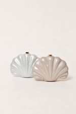 SEASHELL ACRYLIC CLUTCH BAG