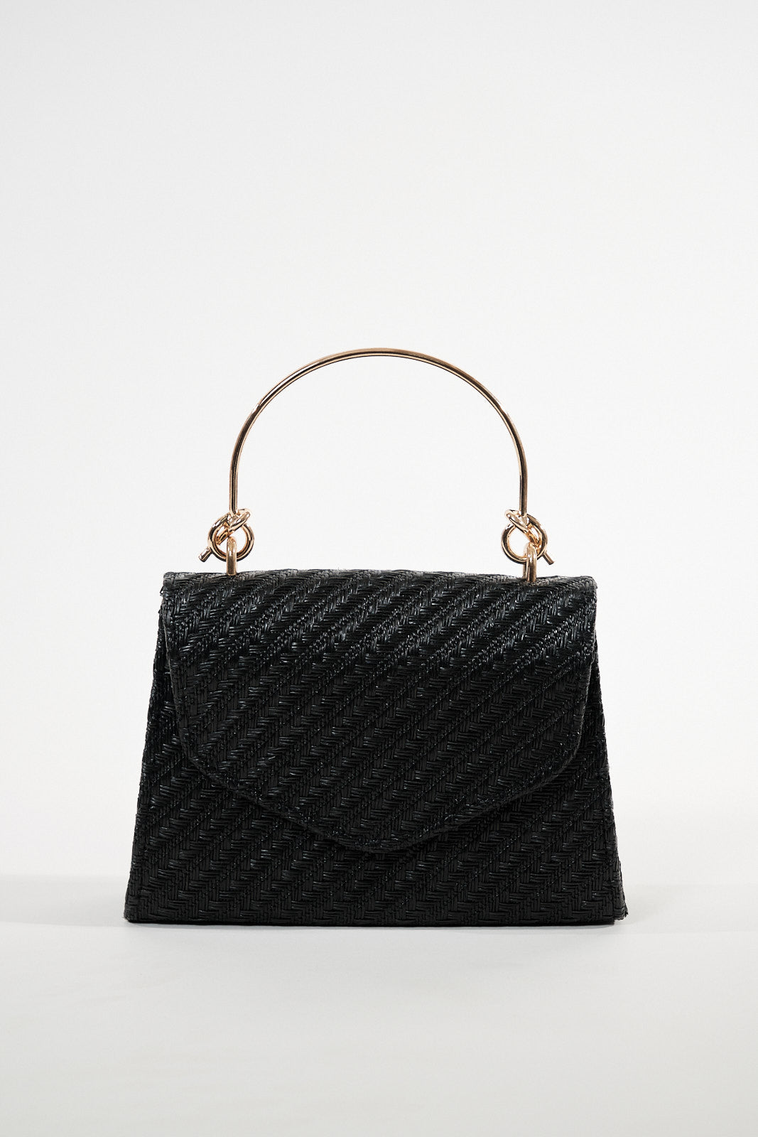 STRAW EVENING BAG