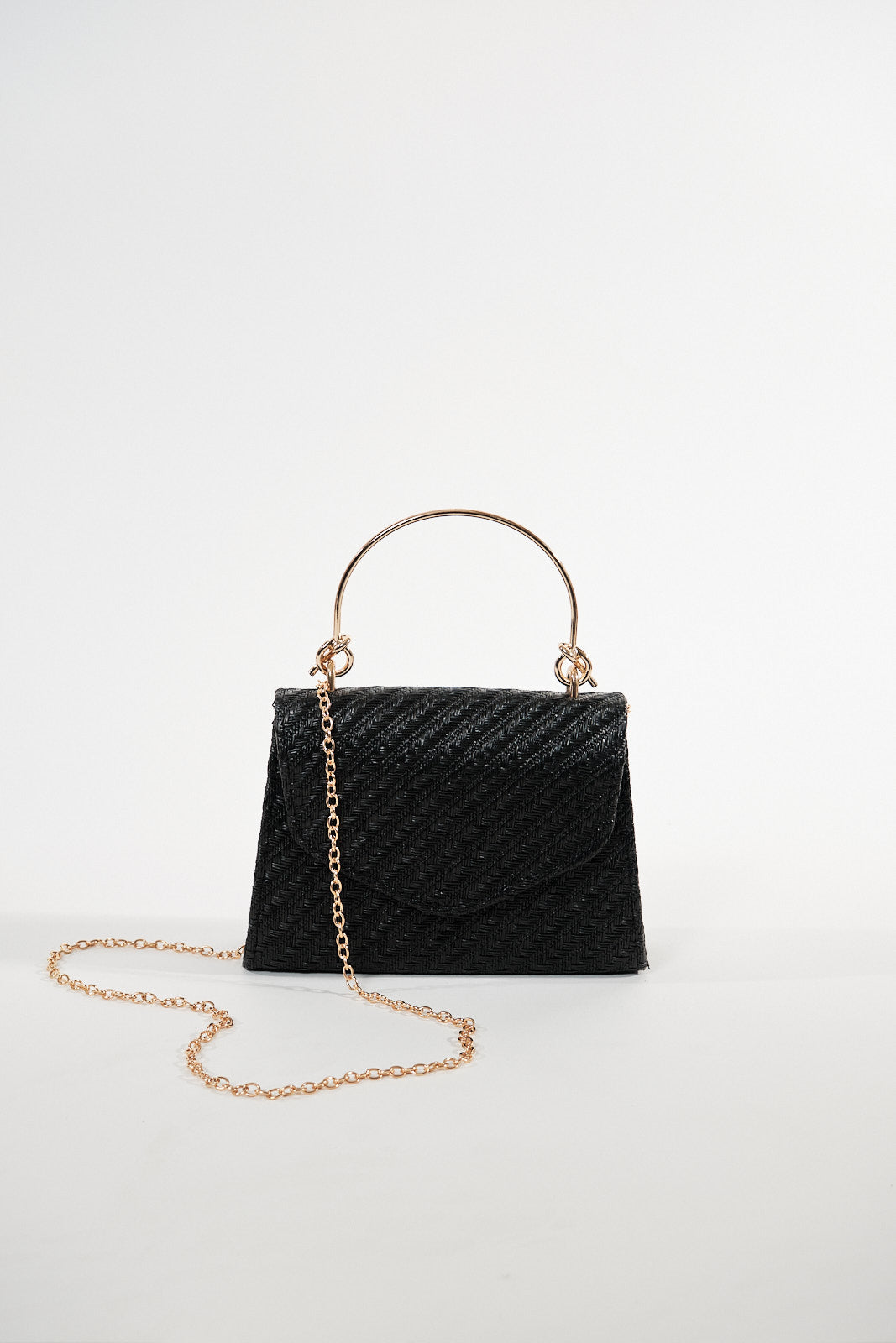 STRAW EVENING BAG
