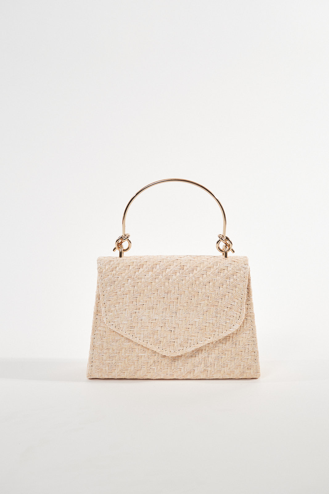 STRAW EVENING BAG