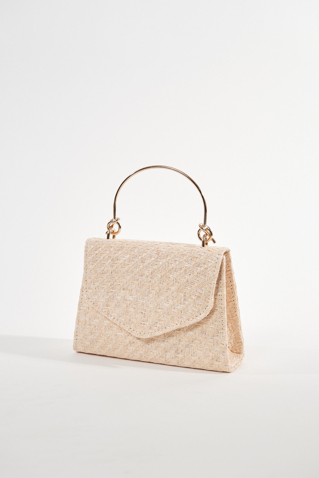 STRAW EVENING BAG