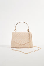 STRAW EVENING BAG