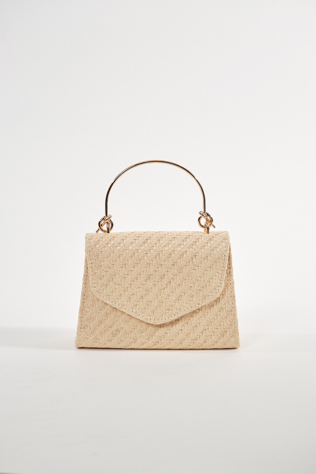 STRAW EVENING BAG