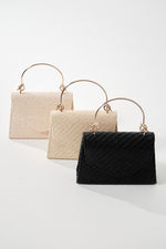STRAW EVENING BAG