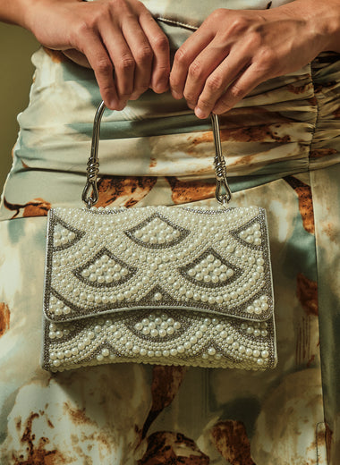 JACKIE BEADED SEQUIN BAG
