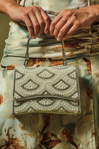 JACKIE BEADED SEQUIN BAG