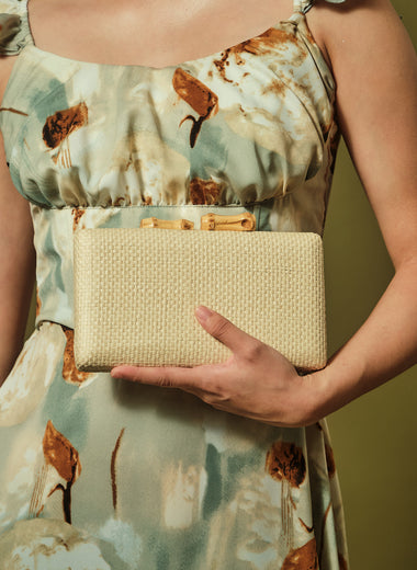 RECTANGLE STRAW CLUTCH