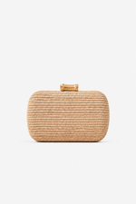 OVAL STRAW CLUTCH