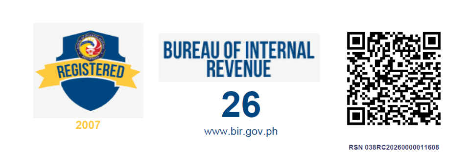 BIR Registered — Bureau of Internal Revenue